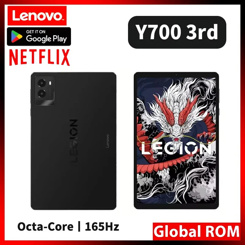 Lenovo LEGION Y700 3rd Snapdragon 8 Gen 3 2.5K 6550mAh LCD Screen 2560*1600 8.8-inch 165Hz 68W Charging Android 14
