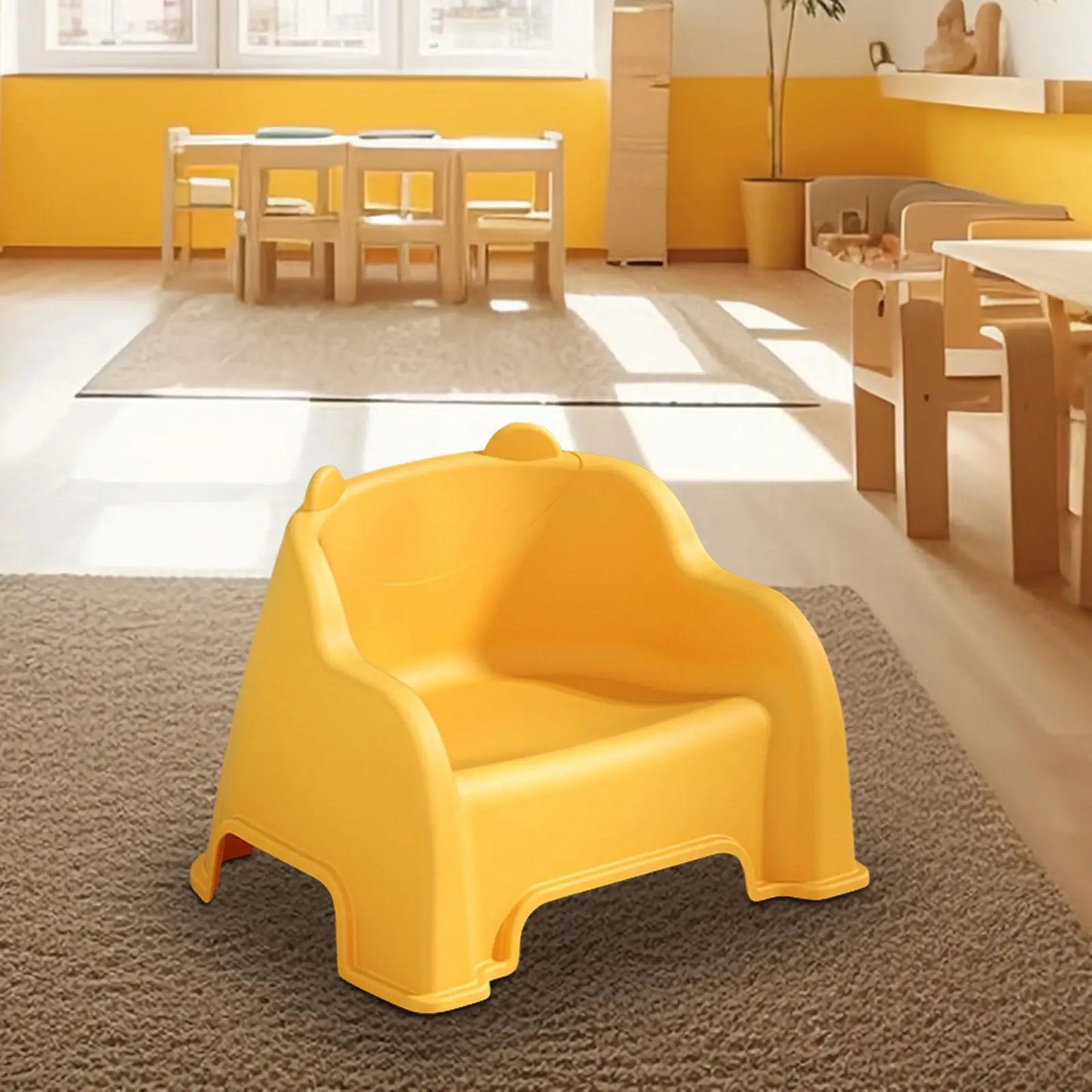 Small Stool Sturdy Lightweight Foot Stool Under Desk Footrest Shoe Changing Stool with Back Support Step Stool for Kitchen