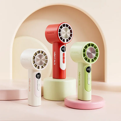 Portable Handheld Fan,199-Speed Stepless Adjustable Mini Fan with 3000mAh Battery, Semiconductor Cooling Personal Fan for Travel