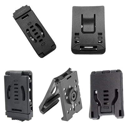Multifunction K Sheath Kydex Waist Belt Clip Hunting Knife Scabbard Kit Tek Lok Belt Clamp Belt Mag Gun Holster Waist Back Clip