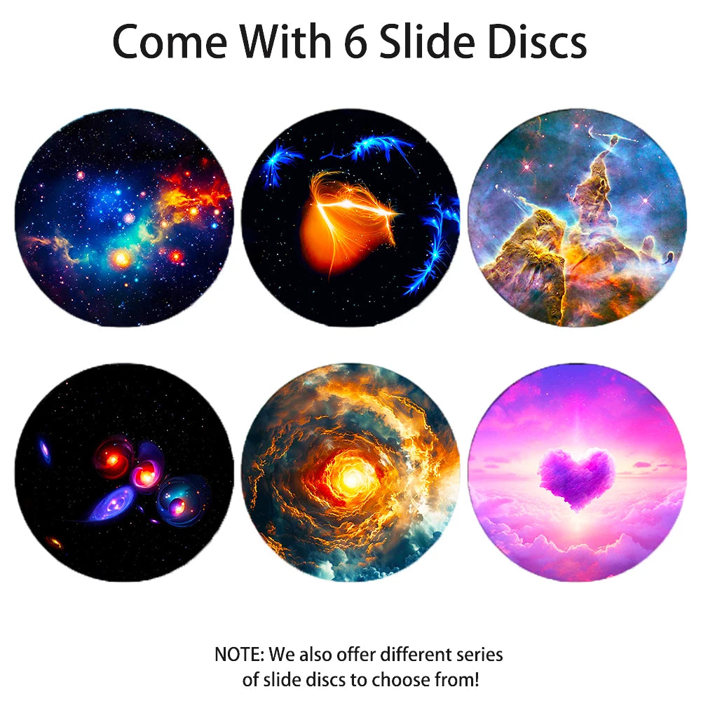 Star Projector Night Light Disc Planetarium Projector Disc 4K HD Galaxy Projector Light Disc - 6 Pack (Projector Not Included)