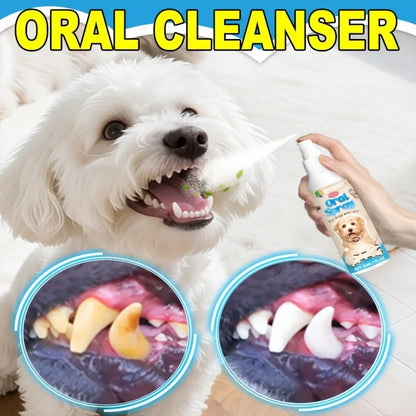 Pet Oral Cleanse Spray Dogs Cats Teeth Clean Deodorant Prevent Calculus Remove Kitten Bad Breath Pet Supplies Freshen Breath