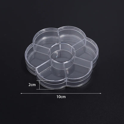 1pcs Transparent Plastic Storage Box Multifunctional Jewelry Box For Jewelry Organizer Storage Small Item Supplies Container Box