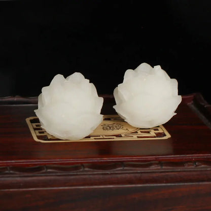 2pcs Natural Bodhi Seed Carved Lotus Charm Beads 17-18mm Handicarft Pendants/Garments/Tassel/Jewelry Flower Spacers DIY Unisex