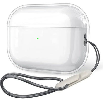 Transparente, weiche TPU-Kopfhörerhülle mit Trageschlaufe für AirPods Pro 2, 3 (2. Generation), AirPods 4, 3, 1 (3. Generation, 2024) – Zubehör