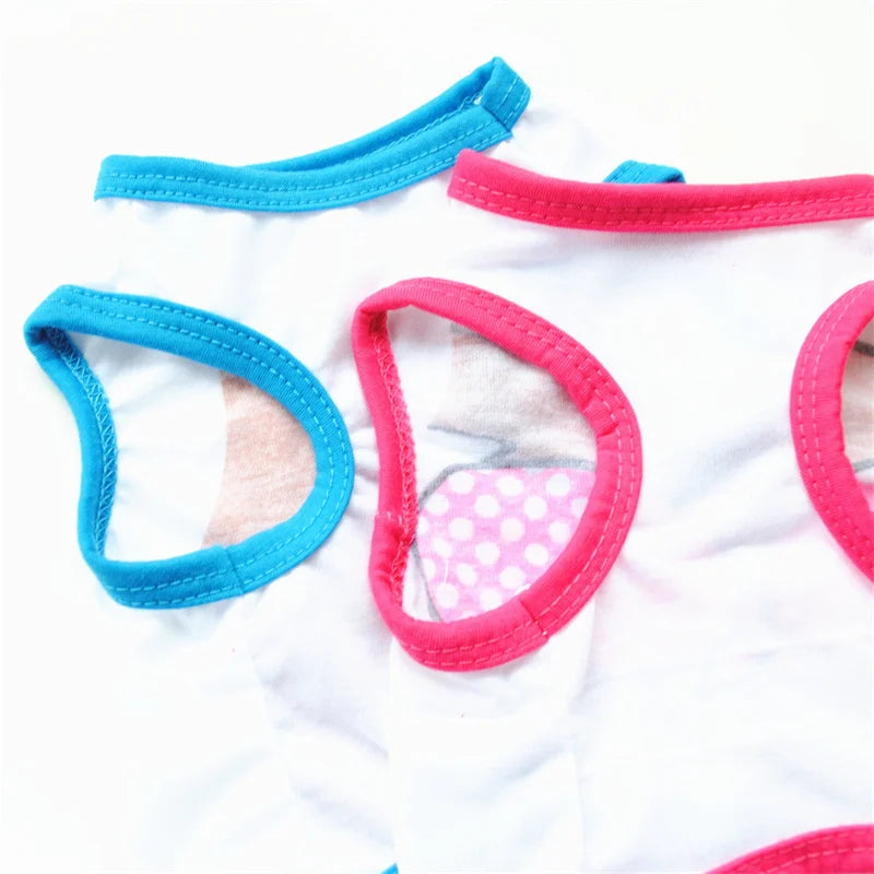 Summer Pet Clothing for Cats 100% Cotton Cat Puppy Vest Cool Breathable Print Sphynx Cat Clothes Kitten Pajamas ropa para gatos
