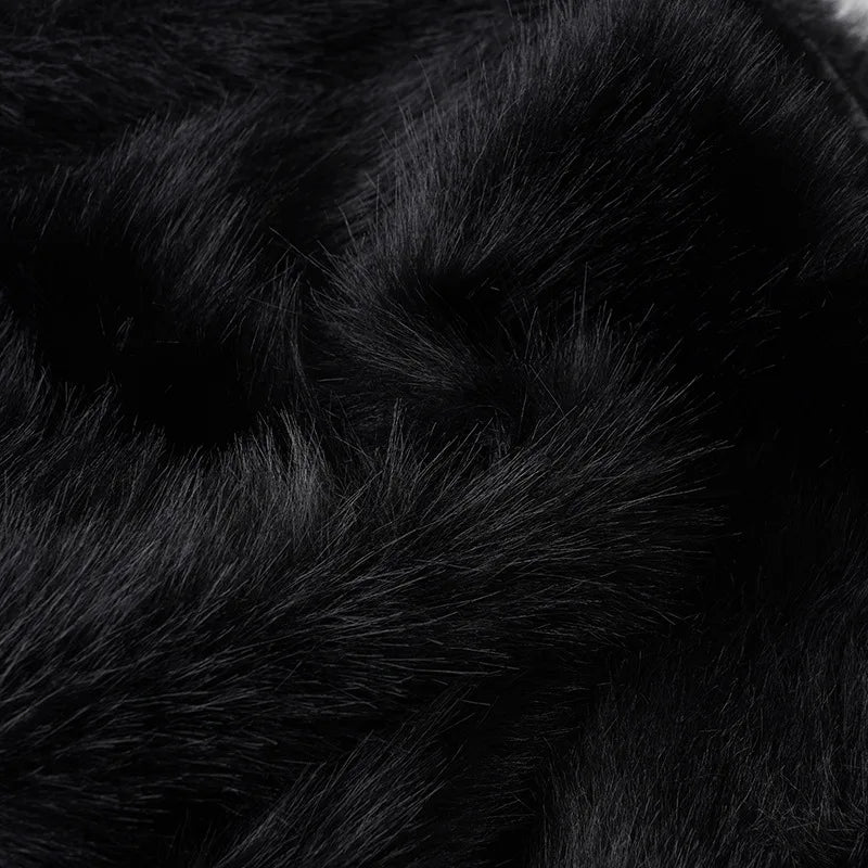 2025 Fall Winter Women Fashion Faux Fur Bodycon Mini Skirts All Matching Basic Casual Streetwear Bottoms Furry Skirt Clubwear