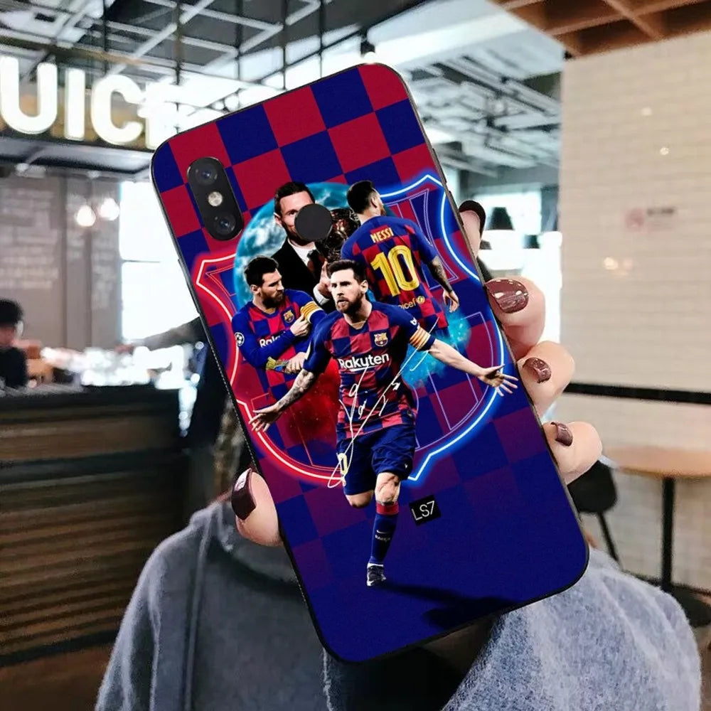 Football Superstar M-Messi 10 Print Phone Case For Xiaomi Mi 5X 8 9 10 11 12 lite pro 10T PocoX3pro PocoM3 Note 10 pro lite