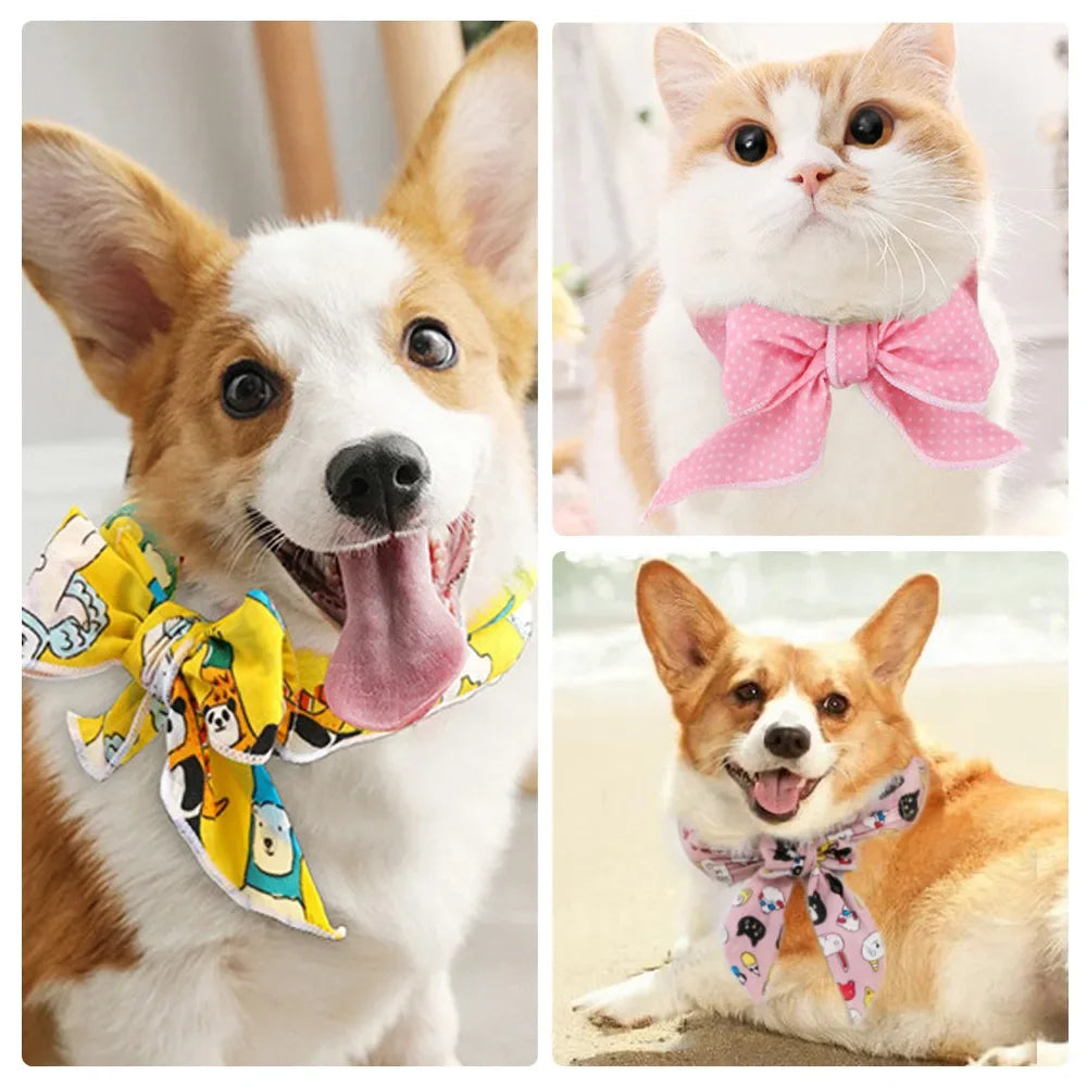 Summer Pet Cooling Ice Scarf Cool Ice Towel Heatstroke Dogs Cats Ice Scarf Collar Adjustable Cooling Cat Collar Bib Pet Supplies