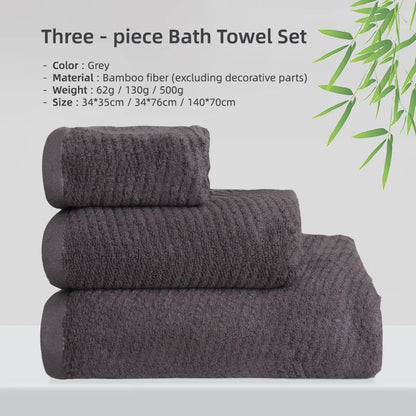 Bamboo Fiber Towels Sets Home Bath Towels for Adults Face Towel Thick Absorbent Luxury Bathroom Towels Hand Towels Quick Drying