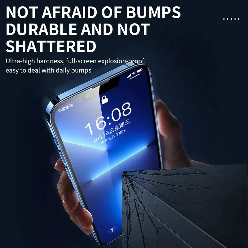 3 Stück gehärtetes Glas für iPhone 14, 13, 12, 11, 15 Pro Max, Mini, Displayschutzfolie für iPhone 17, XR, XS Max, 7, 8 Plus, 16