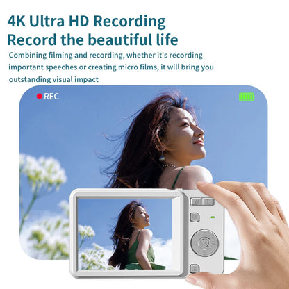 Lenovo New 4K Ultra HD Digital Camera 64MP 16X Zoom Auto Focus Portable Slide Camera with Built-in Flash for Travel Vlogging