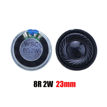 2PCS 8R 32R 0.5W 1W 2W Mini Speaker 8 Ohm 32 Ohm Loud Speaker Diameter 20mm 23mm 26mm 28mm 30mm 32mm 36mm 40mm 45mm Loudspeaker