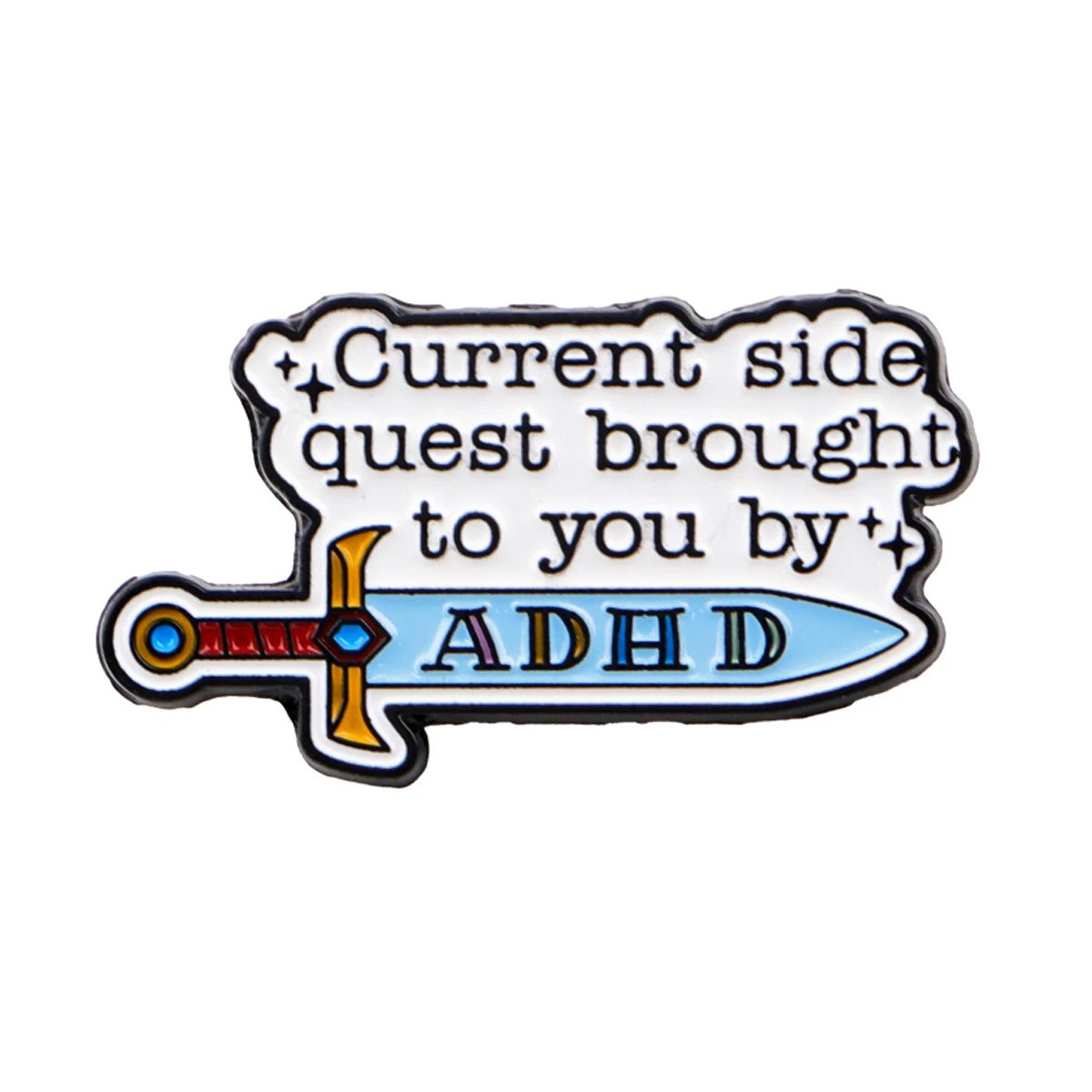 I'm NICER THAN MY FACE LOOKS Quote Enamel Pins ADHD Brooch Badge on Backpack Lapel Pin Costume Accessories Fashion Jewelry Gifts