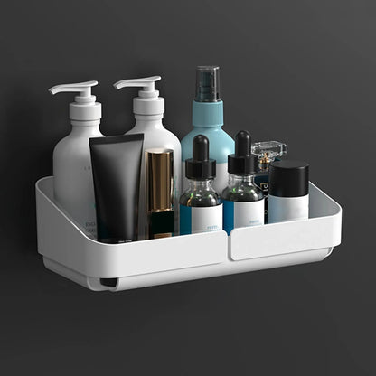 Bathroom  Kitchen Convenience Rack Shelf Makeup Storage Organizer Shower Shelf Cosmetics Shampoo Rack  Wall Spice No Drilling