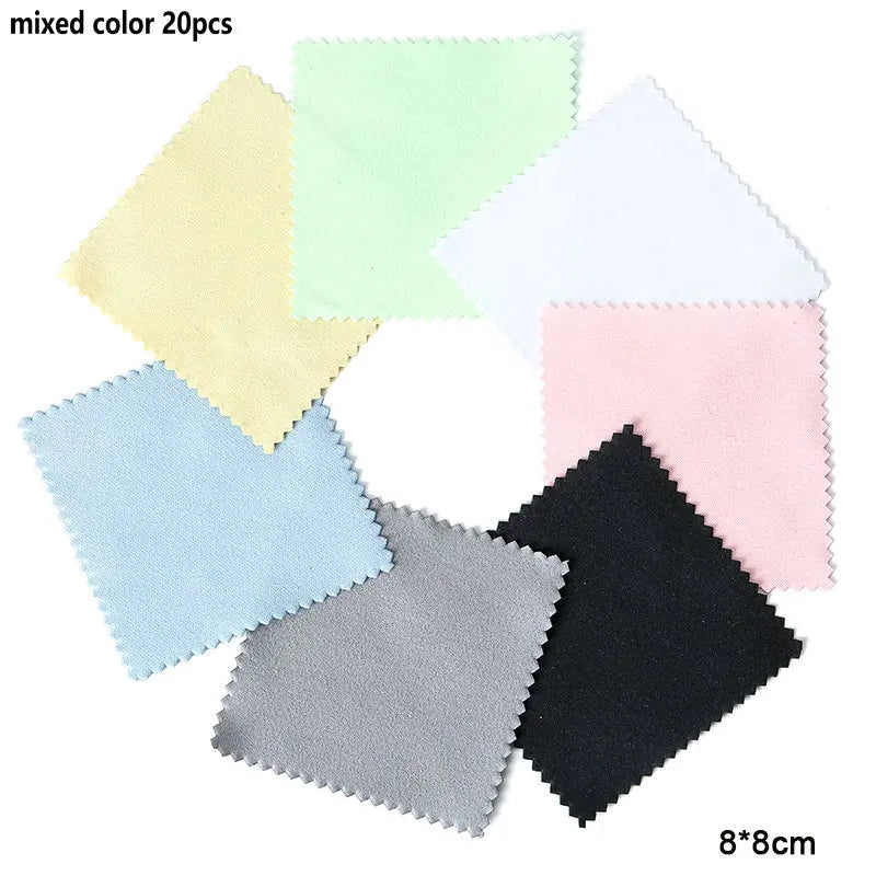 Silver Polishing Cloth 10-50 Pieces Jewelry Cleaning Coin Polish Tarnish Removal Wipes for Antique Sterling Silver Gold Brass
