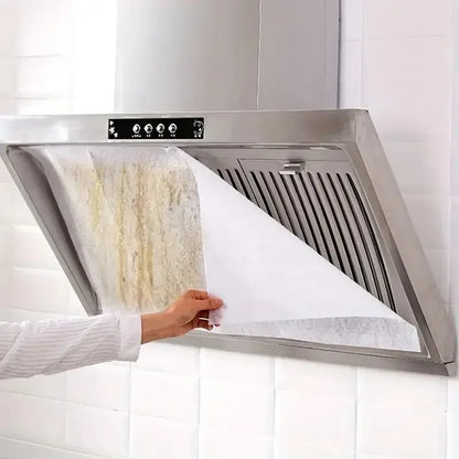 Heavy-Duty Range Hood Filters - Oil-Absorbing Mesh Covers for Kitchen Ventilation, Easy Install