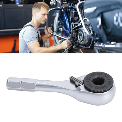 Hex Ratchet Wrench 1/4 Inch Portable Reversible Ratchet Wrench for Car Motorcycle Bike Repair Ratchet Wrench Hex Ratchet Wrench