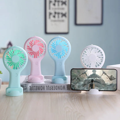 Portable Fan Mini Handheld Electric Fan Usb Rechargeable Handheld Small Pocket Fan  Air Cooler Desktop Office Travel Pocket Fan