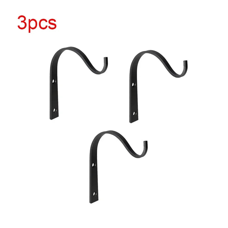 3/6Pcs Metal Hooks J-hook Vintage Wall Hanger Screw Hooks For Bathroom Kitchen Room Cloth Towel Rack Coat Hat Holder