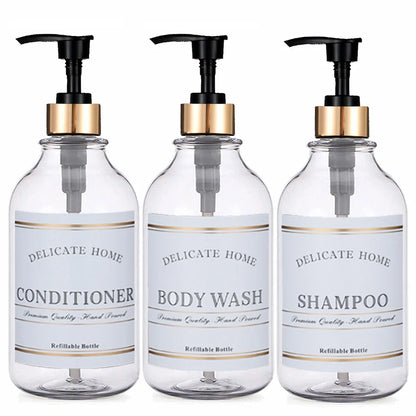 Soap Dispenser with Pump and Labels Dish Soap Dispenser for Kitchen Sink Countertop Decoration Refill Hand Wash Bottle