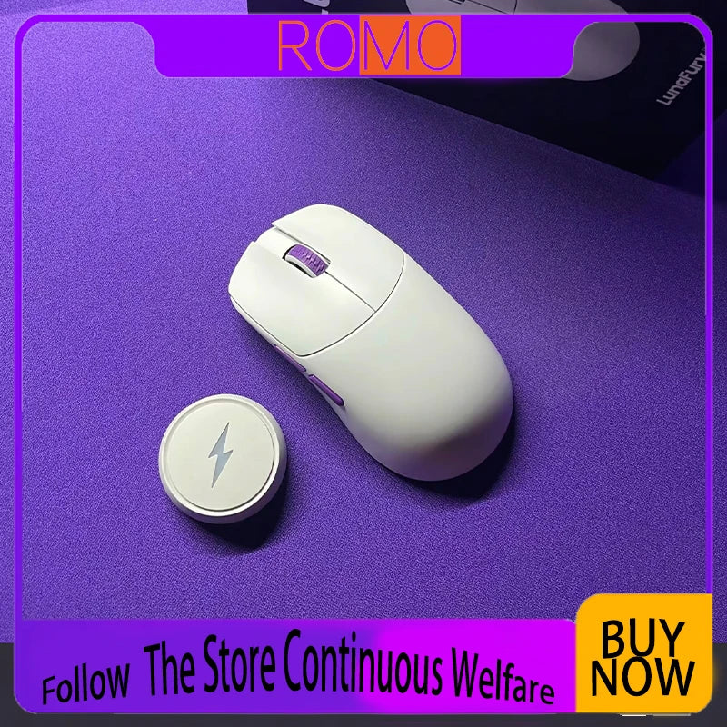 Lunafury TYPE33 Wireless Gaming Mouse 2.4g Wireless Paw3950pro 40g Lightweight 8khz Polling Rate Gaming Mouse Laptop Accessories