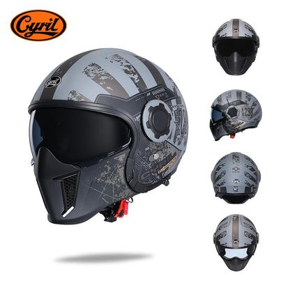 Helmets For Motorcycles Safety DOT ECE Certified 3/4 Open Face Helmets Motorcycle Modular Full Men Women Motorcycle Helmet Cyril