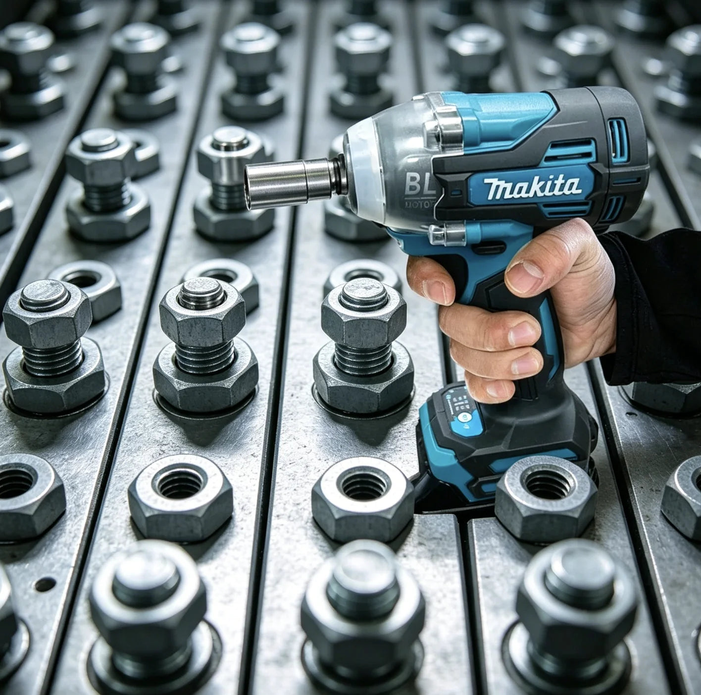 Makita Power Tools 18V TW004G Electric Brushless Electric Wrench, High Torque Impact Wrench, Wind Cannon, Auto Repair Electric