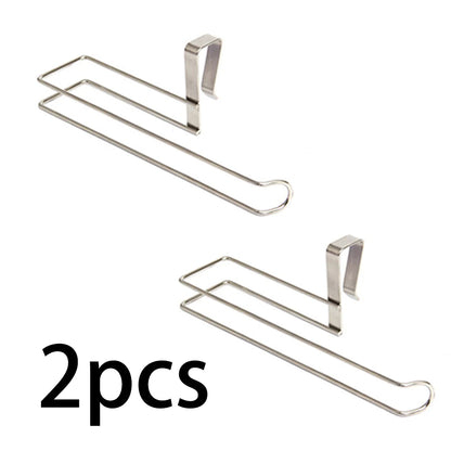 Kitchen paper towel holder Stainless steel nail free punch free wall mounted metal toilet roll holder