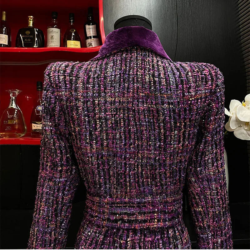 Female Overcoat 2025 New Fashion Lapel Women Woolen Coat Autumn Winter High Quality Temperament Women Woolen Coat Overcoat Y249