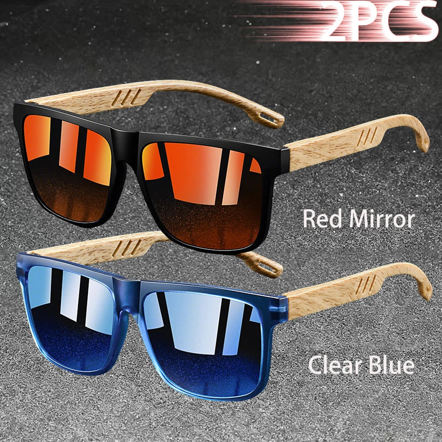 Fashion Vintage Square Square Frame Sunglasses Men Women Fishing Driving Man Luxury Brand Designer Sun Glasses  Eyewear