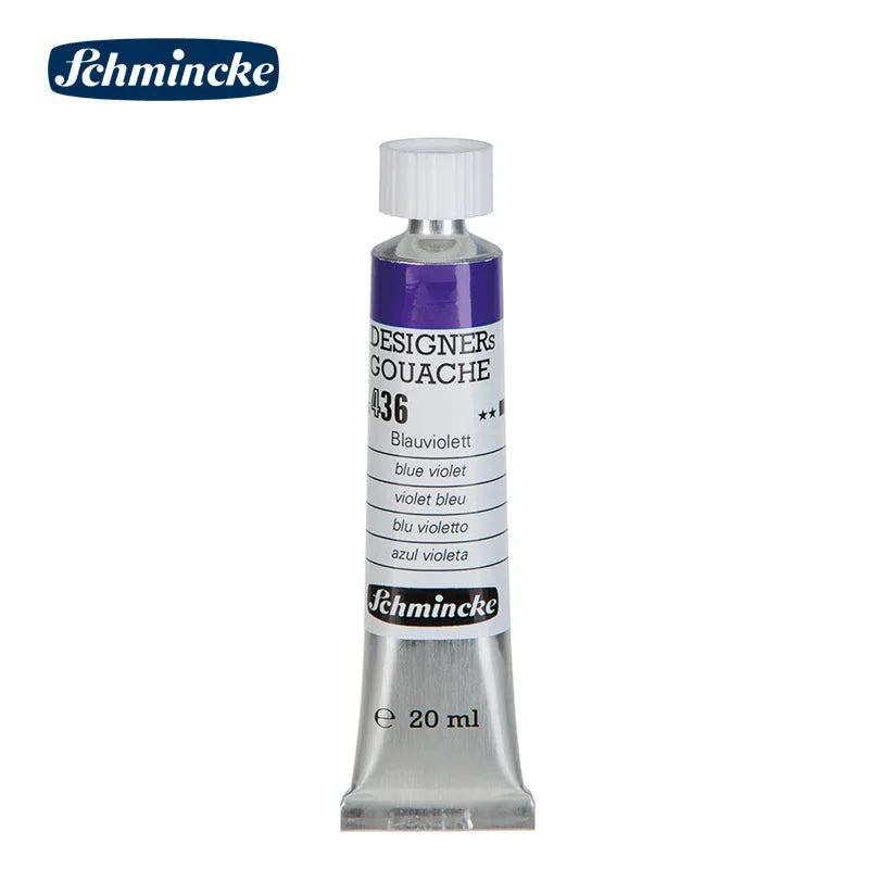 Germany Schmincke Designer Gouache Paint Tube 20ml Opaque Gouache Paint Professional Artist 48 Colors Drawing Art Supplies Cute