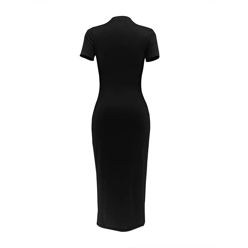 Women's Spring/Summer My Birthday Crew Neck Breathable Letter Print Casual Slim Fit Round Neck Short Sleeve Sexy Dress