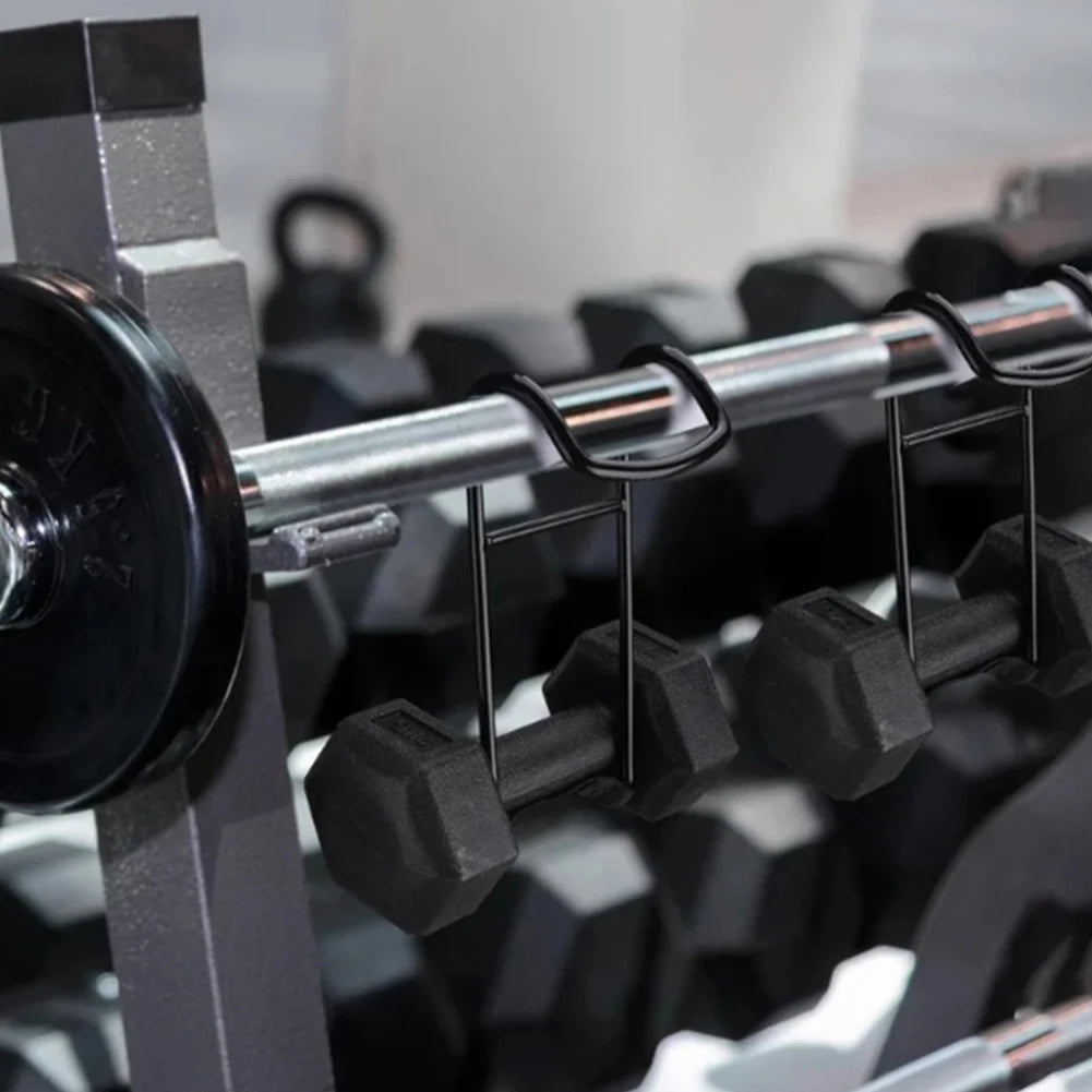 2-1PCS Dumbbell Spotter Hooks Hangers Heavy Power Dumbbells Rack Attachments for Dumbbell Bench Press Hold Up 225LB Capacity