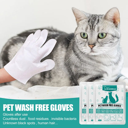 Pet Supplies for Cat Dogs Treats Pet Gloves for Cats and Dogs Bathing and Grooming Easy to Use Just Gently Dry Ideal Pet Wipes