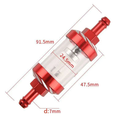 9mm CNC Aluminum Alloy Glass Gas Fuel Oil Filter Moto for Dirt Pit Bike 125/140/150/160cc CRF70 90 110 TTR100 110 KLX65