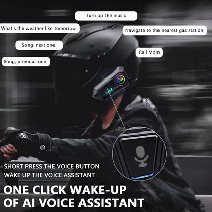 Motorcycle helmet bluetooth headset Wireless Hands-free Waterproof Motorcycle Player Speaker Earphone