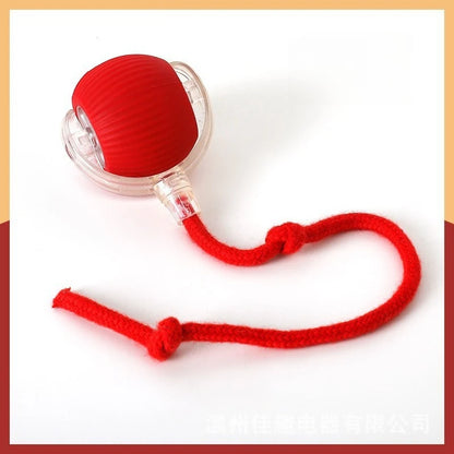 Durable Pet Toys for Dogs And Cats - Teaser Ball with Rope Jumping Ball Thud Toy for Self-Entertainment Pet Supplies