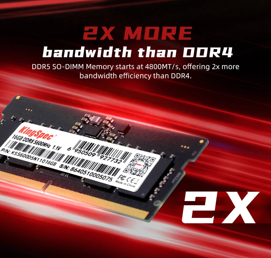 KingSpec Memoria Ram DDR4 8GB 16GB 32GB 2666 3200 RAM for Laptop Notebook Memoria RAM DDR4 1.2V Laptop RAM