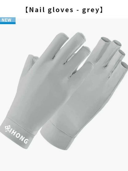 UV Gloves Are Used For Nail Art. These Are Professional UPF50+ UV Protective Gloves, Suitable For Nail Art. Five-Finger Gloves