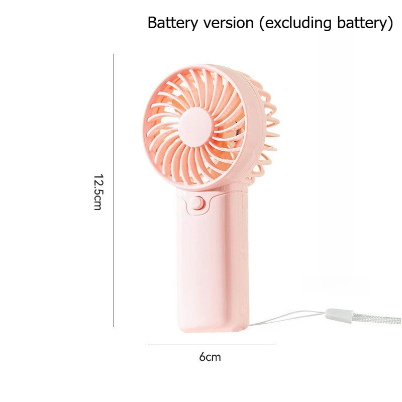 Portable Fan Compact Handheld Fan - Portable Battery-Powered Personal Cooling Device for Travel & Outdoor Use Desktop Gifts
