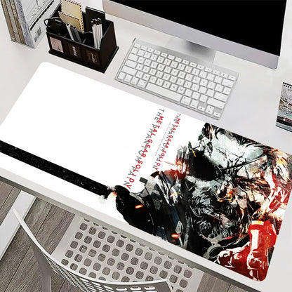 Mouse Pad Office PC HD Anime Gamer Cabinet Keyboard Pad Mousepad Metal Gear Solid Laptop Gaming Accessories Desk Mat XXL Carpet