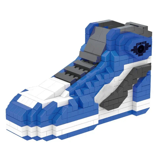 Mini Sports Basketball Shoes Building Blocks Sneakers Model DIY Assembly Bricks Toys For Children Boys Birthday Christmas Gifts