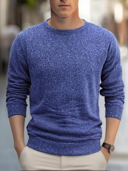 Men's Pullover Solid Color Warm Sweaters Fashion Crewneck Hoody Casual Loose Sweatshirt Oversize Street Sportswear Men Clothes