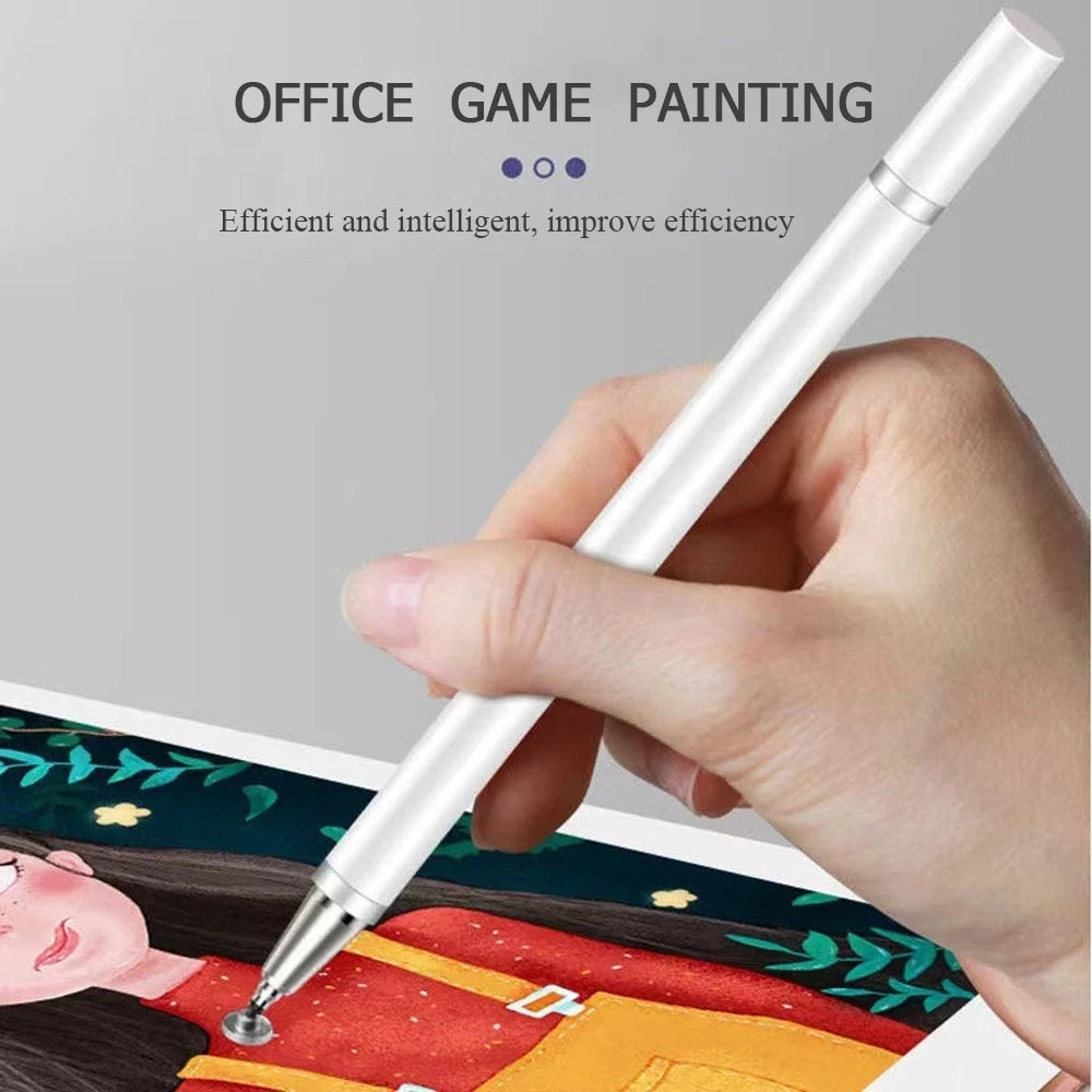 2 In 1 Stylus Pen For Smartphone Tablet Drawing Capacitive Pencil Universal Android Mobile Phone Screen Touch Pen For iPad mini