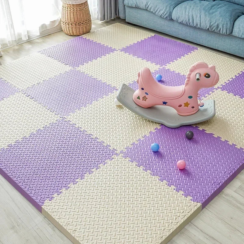 New 30*30cm Thicken Sports Gym Mat Protection EVA Leaf Grain Floor Mats Yoga Fitness Non-Slip Splicing Rugs Shock Room Play Mats