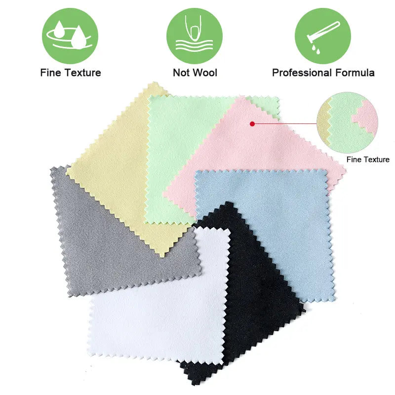Silver Polishing Cloth 10-50 Pieces Jewelry Cleaning Coin Polish Tarnish Removal Wipes for Antique Sterling Silver Gold Brass