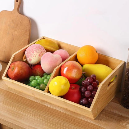 Stackable Pantry Storage Bins For Kitchen Vegetable Fruit Storage Boxes Wooden Potato Container Storage Pantry Bins For Kitchen