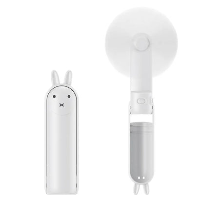 Portable Mini Fan USB Rechargeable Foldable Handheld Fan With Lanyard 3-speed Adjustable Hanging Neck Fans for Outdoor Travel