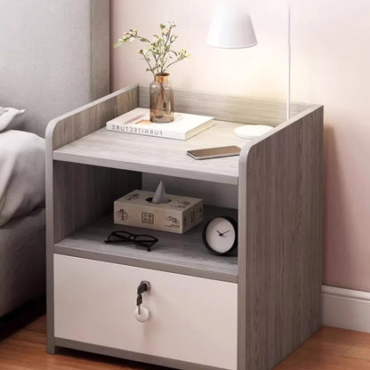 Room Household Home Modern Minimalist Bedside Table Nightstand Small Bedroom Storage Drawer Compact Bedside Cabinet Furniture